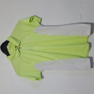 Fila Performance Zipper Golf Polo Sz M